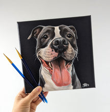 Load image into Gallery viewer, Hand Painted Pet Portrait- Gallery Wrapped Canvas