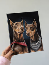 Load image into Gallery viewer, Hand Painted Pet Portrait- Gallery Wrapped Canvas