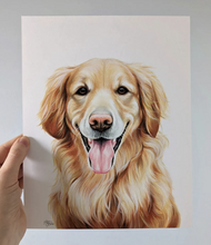 Load image into Gallery viewer, Hand Drawn Pet Portrait- Mixed Media on Bristol Paper
